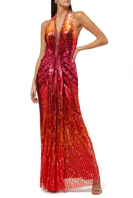 فستان سهرة ذا ورلد از نوت اينف مطرز بترتر جيني باكهام × التشكيلة الأساسية 007
